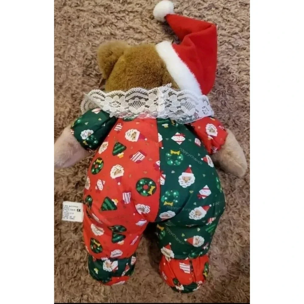 Vintage‎ Christmas Bear plush kuddle me new with tag
